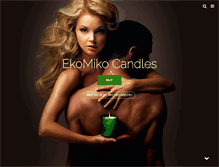 Tablet Screenshot of ekomikocandles.com